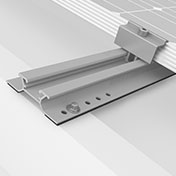 mini rail solar panel end sections